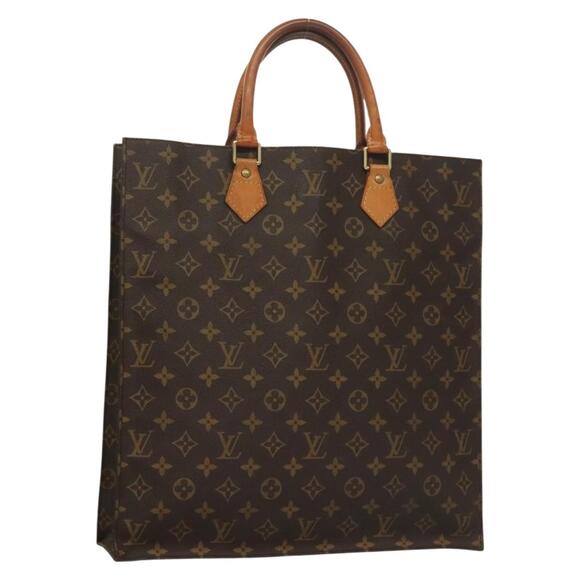 LOUIS VUITTON Monogram Sac Plat Hand Bag M51140 - Picture 1 of 12